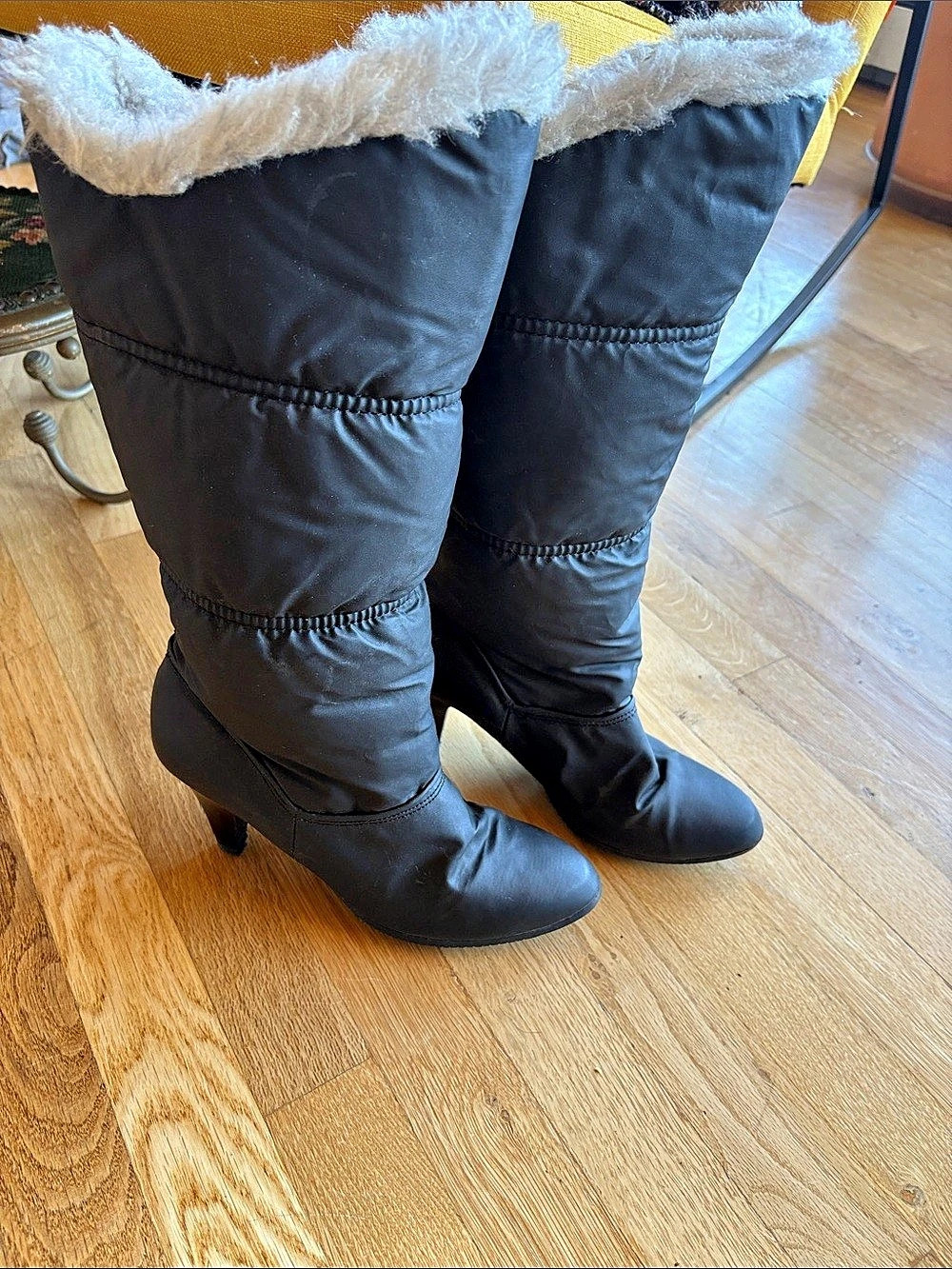 Vintage Rare 80s DANEXX Winter Boots Black US 9M Good Condition